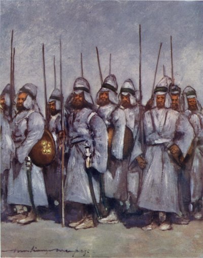 Quilted Soldiers of Kishengarh by Mortimer Ludington Menpes